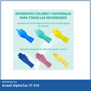 Ansell AlphaTec 37-310 guantes nitrilo M