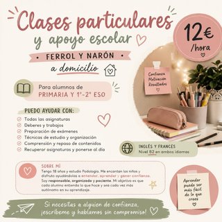 Clases particulares y apoyo escolar