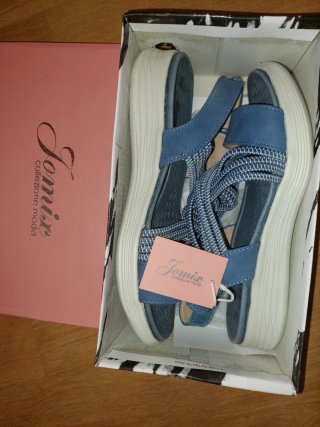 Sandalias Jomix Talla 37 Azul/Gris
