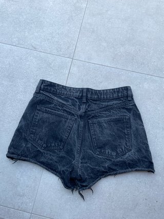 Shorts H&M Talla 38 Negros Desgastados