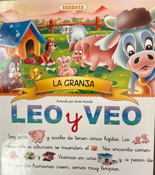 Leo y Veo 2 libros con letra en cursiva