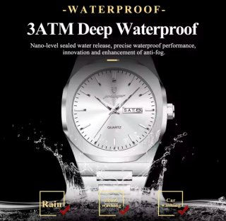 Reloj POEDAGAR Plata y Blanco
