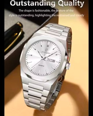 Reloj POEDAGAR Plata y Blanco