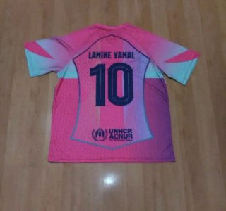 Camiseta Fútbol Rosa y Celeste