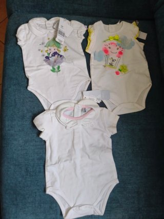 Lote 3 Bodies Bebé Niña
