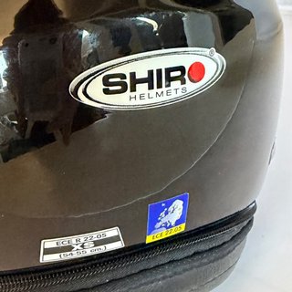 Casco Moto Jet SHIRO Negro Talla XS
