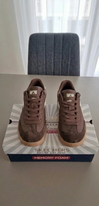 Zapatillas Skechers Beige/Marrón Plataforma