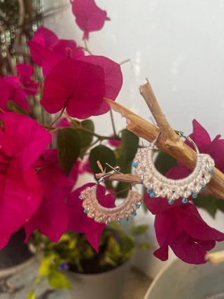 Pendientes crochet hechos a mano