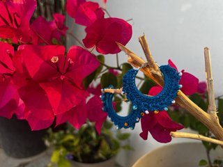 Pendientes crochet hechos a mano