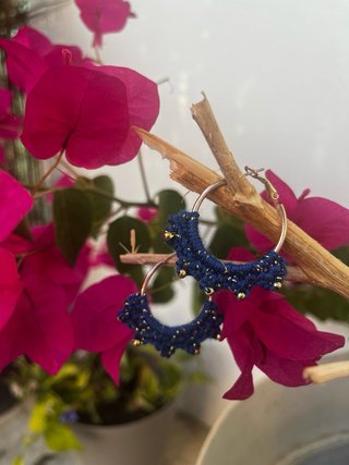 Pendientes crochet hechos a mano