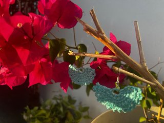 Pendientes crochet hechos a mano