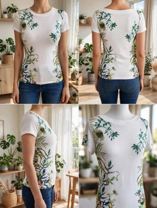 Camiseta tropical Desigual talla S