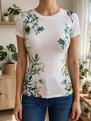 Camiseta tropical Desigual talla S