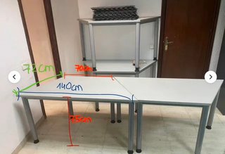 Mesa Hexagonal 8 Unidades