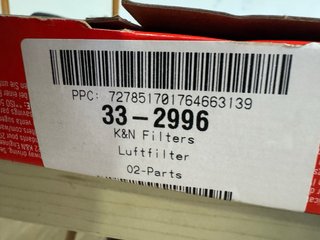 Filtro K&N 33-2996 para Mercedes