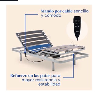 Cama Articulada Geriafy con Colchón Viscoelástico