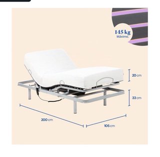 Cama Articulada Geriafy con Colchón Viscoelástico