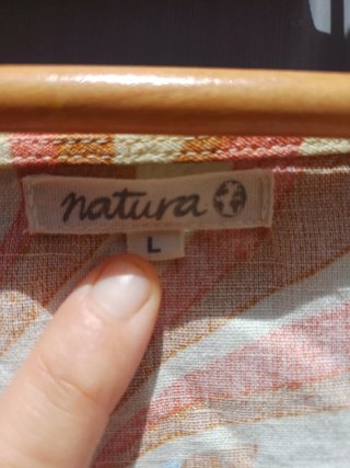 Vestido Natura Estilo Retro Años 70