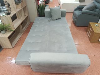 Sofá Cama Niki 210cm Gris Terciopelo