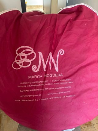 Ahuecador Fallera Mayor Adulta Beige/Blanco