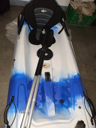 Kayak Doble Azul y Blanco