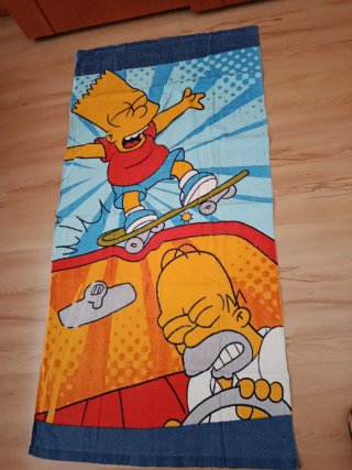 Toalla Simpsons Bart y Homer