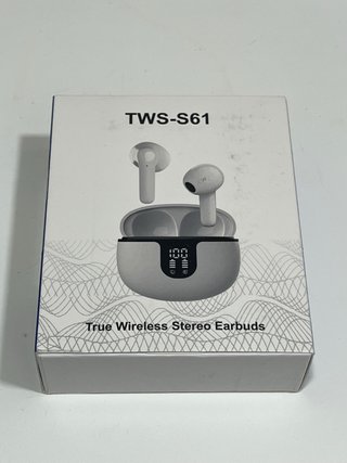 Cascos TWS-S61 Bluetooth Gris/Blanco