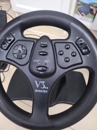 Volante V3 Racing Wheel N64 con FX Tremor