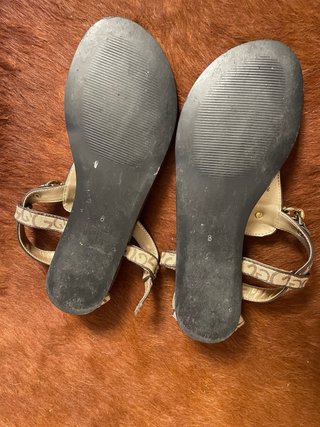 Sandalias Guess Marrón y Dorado