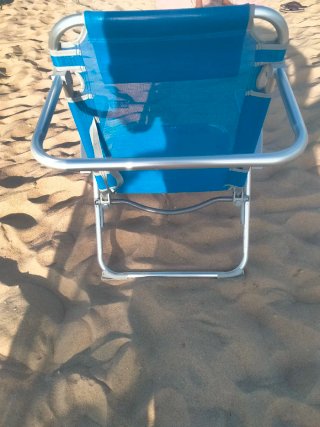 Silla Playa Aktive Reclinable Azul/Gris