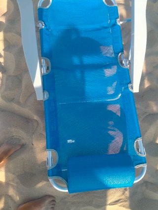 Silla Playa Aktive Reclinable Azul/Gris