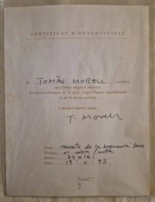 Cuadro de Tomàs Morell "Terrats de la Boqueria"