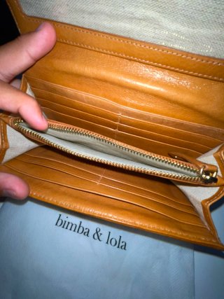 Cartera Bimba y Lola Marrón y Dorada