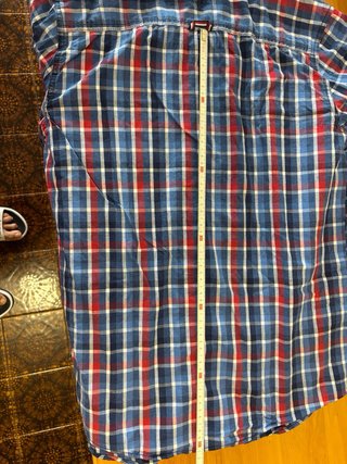 Camisa Tommy Hilfiger XL Cuadros Azul/Rojo
