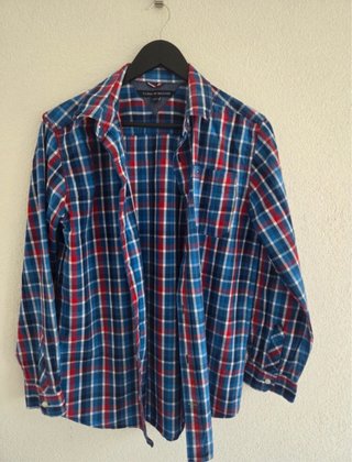 Camisa Tommy Hilfiger XL Cuadros Azul/Rojo