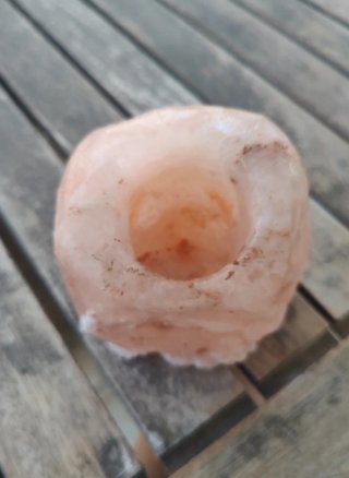 Portavelas de sal del Himalaya