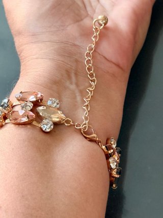 Bracciale Cristalli Multicolore Oro