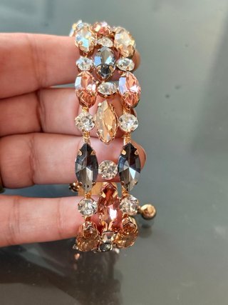 Bracciale Cristalli Multicolore Oro