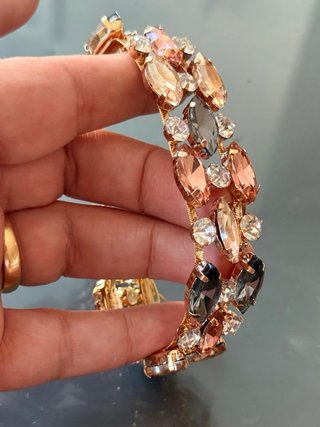 Bracciale Cristalli Multicolore Oro