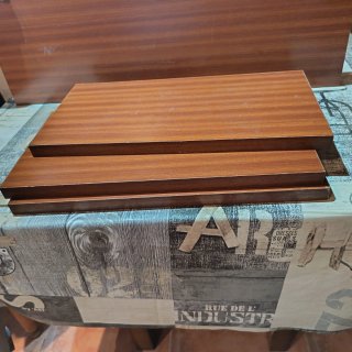 3 Baldas Madera Marrón 40x20x2cm
