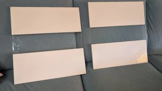 Ikea. Puertas Muebles Besta blancas / cristal.