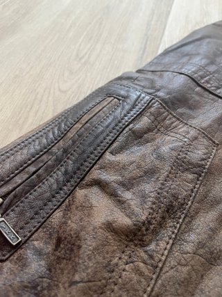 Chaqueta Piel Vintage ITALO Echtes Leder