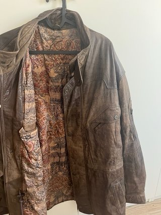 Chaqueta Piel Vintage ITALO Echtes Leder