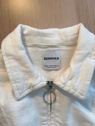 Mono vaquero Bershka blanco Talla XS