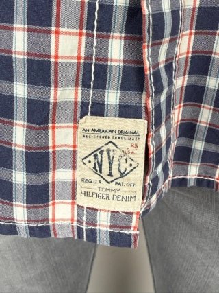 Tommy Hilfiger Denim Camicia Uomo M Quadri Cotone