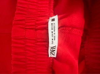 Pantalón palazzo rojo talla única