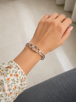 Pulsera eslabones plata