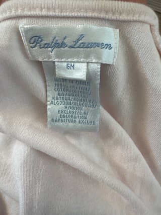 Chaqueta bebé Ralph Lauren rosa volantes