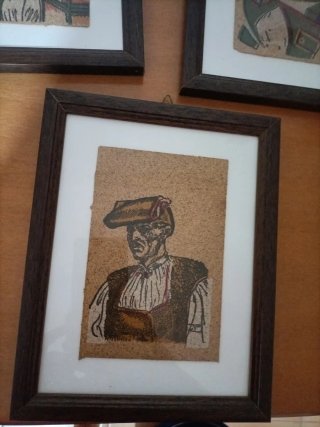 3 Quadretti Figure Sarde