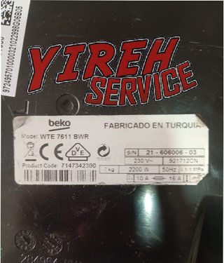 Placa Motor Inverter Lavadora Beko WTE 7611 BWR